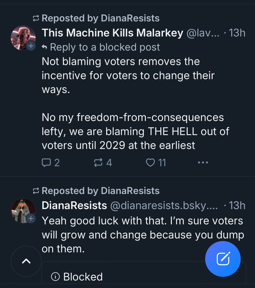 @dianaresists is a high follow/follower account that tries to suppress the vote for Democrats 