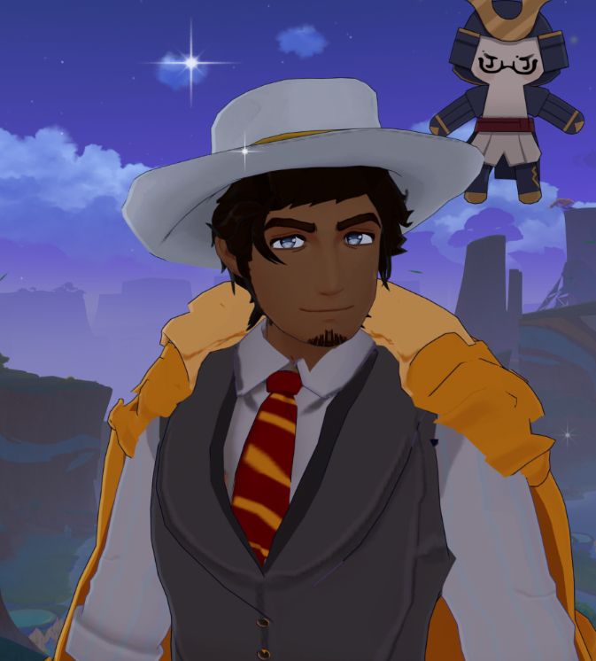 Partitio Yellowil from Octopath Traveler 2 seen inside Genshin Impact