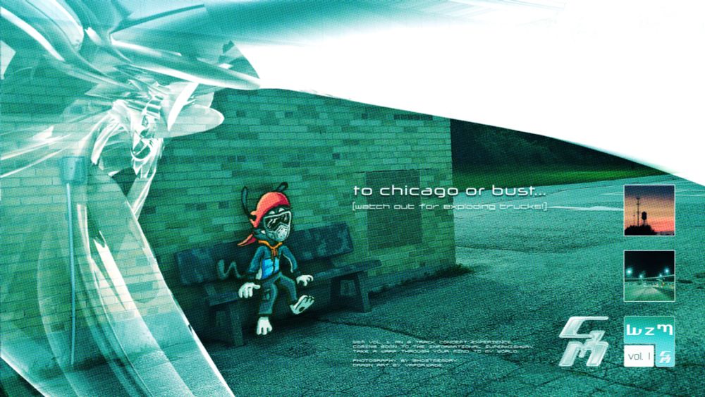 A disguised Wakko Warner (drawn by Vaporwade) waits for a ride to Chicago