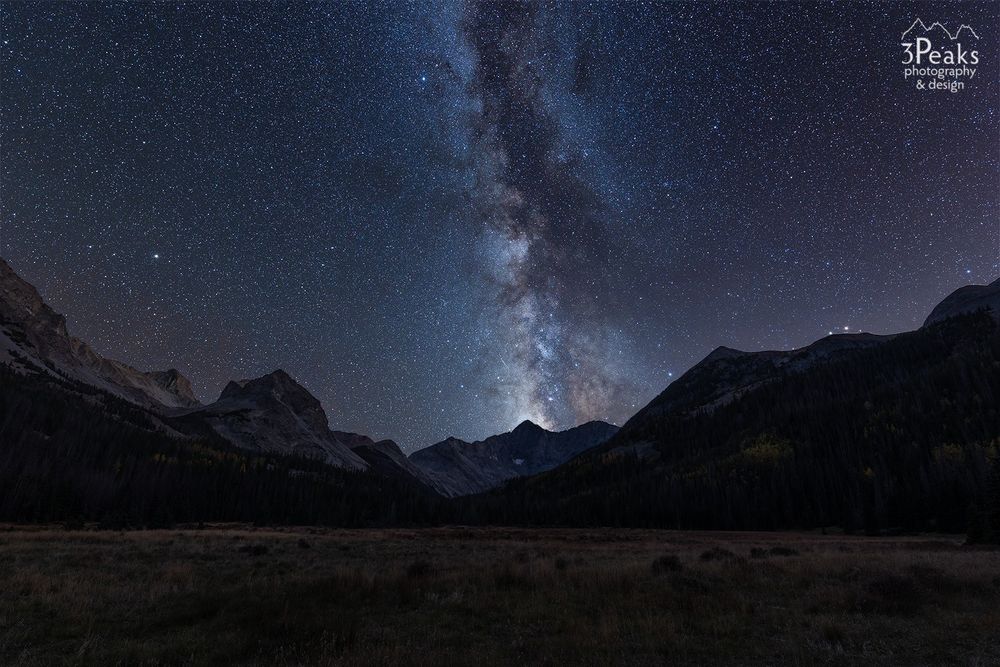 Milky Way and Colorado mountains