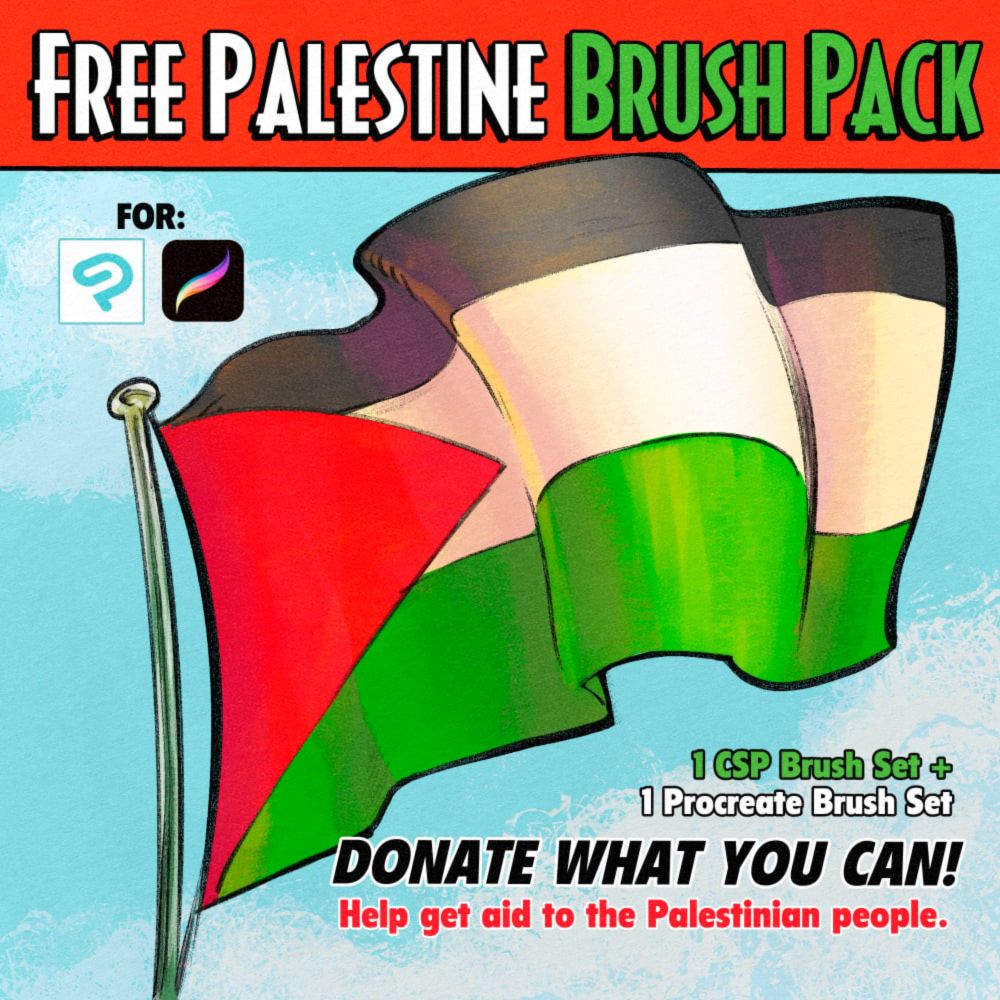 Free Palestine Brush Pack