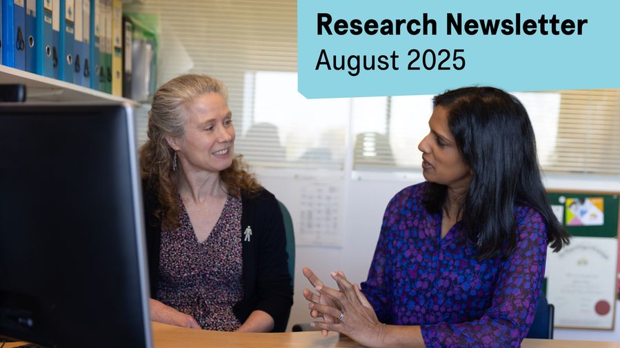 Picture showing two of the PACE-NODES trial team, Prof Emma Hall and Dr Angela Pathmanathan.