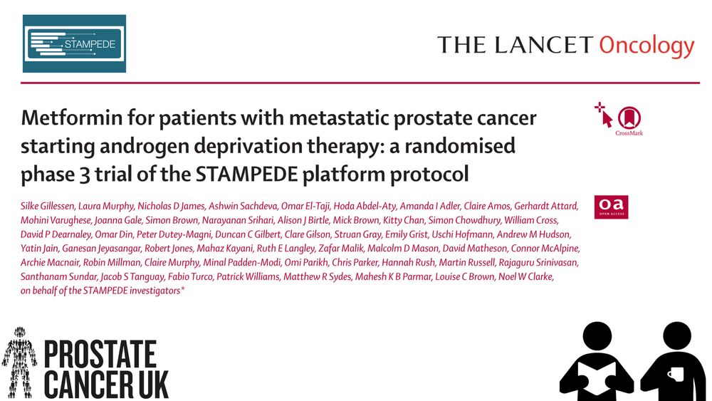 Scientific Paper Published in The Lancet Oncology, titled: Metformin for patients with metastatic prostate cancer starting androgen deprivation therapy: a randomised phase 3 trial of the STAMPEDE platform protocol. Written by Gillessen et al. 