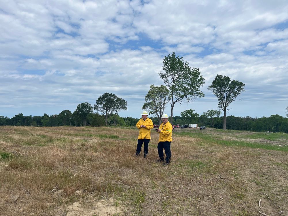 Prescribed fire at William Forward WMA in Newbury, MA
