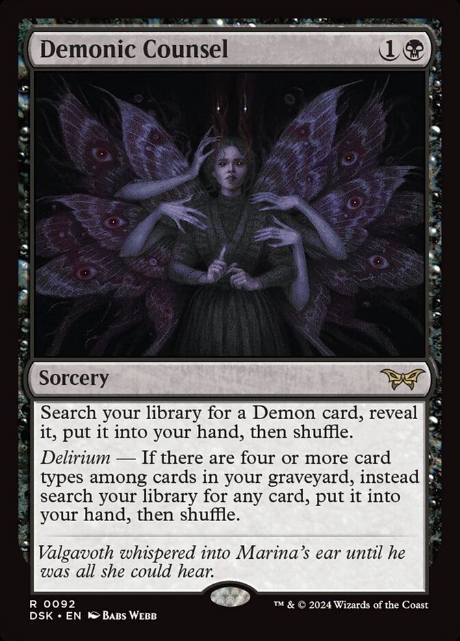Magic: the Gathering card Demonic Counsel