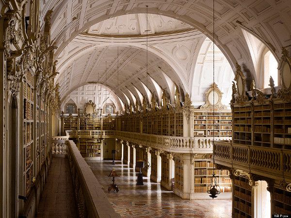 a very ornate library