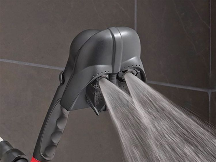 a darth vader shower head
