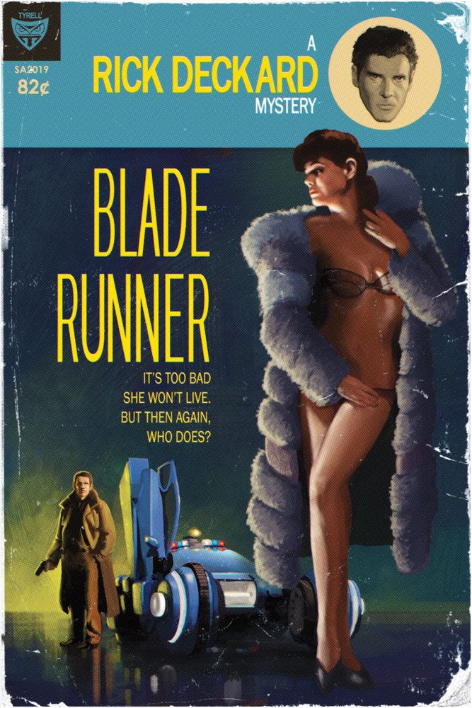 woman in fur coat and knickers
man getting out of a flash car

RICK DECKARD MYSTERY
 BLADE RUNNER



IT'S TOO BAD SHE WON'T LIVE BUT THEN AGAIN, WHO DOES?