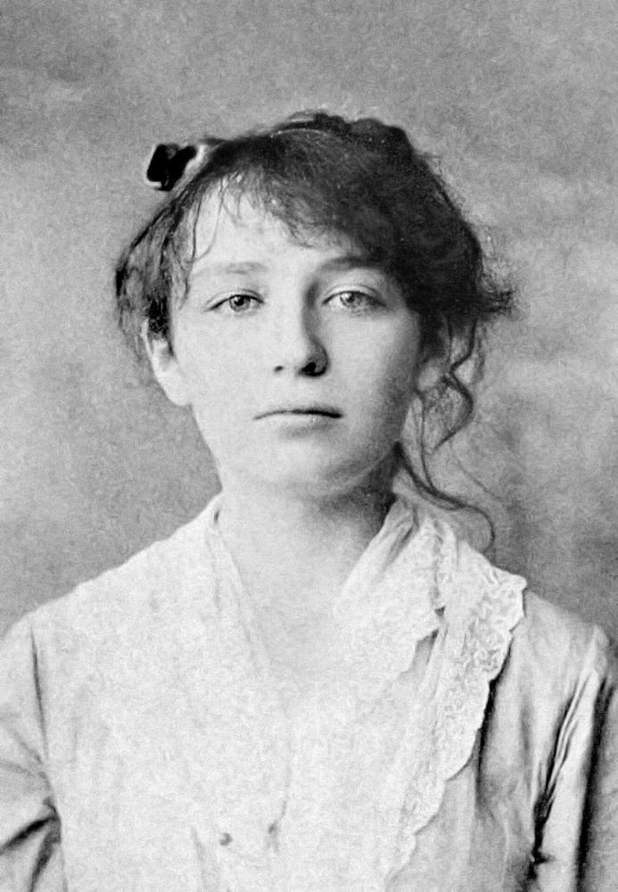 a young woman looking directly at the viewer