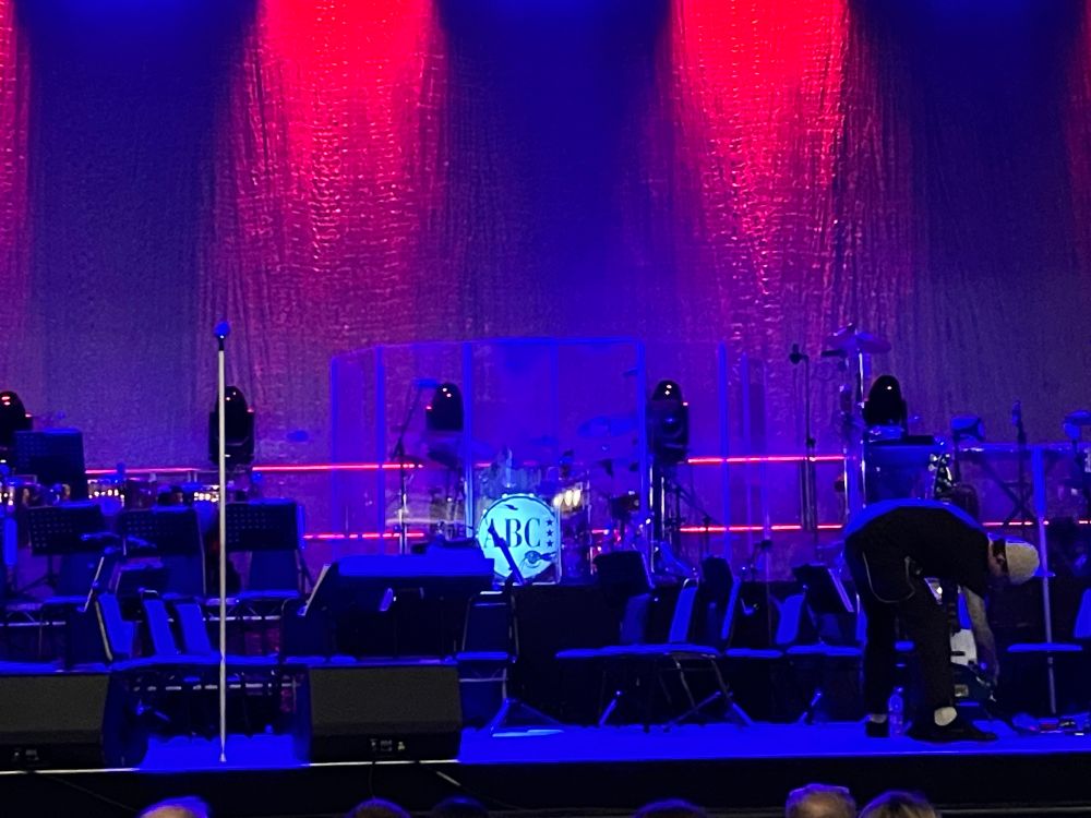 empty theatre stage at the London Palladium for the ABC Lexicon of Love concert 9 November 2025. 
