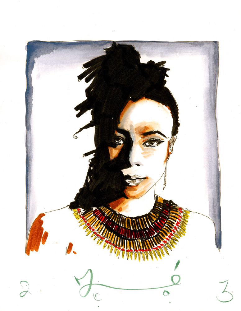 geri allen in mixed media