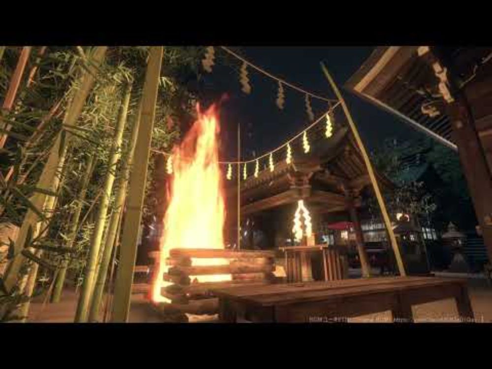 [VRChat]Japan Shrine [summer] - night 2025 PV