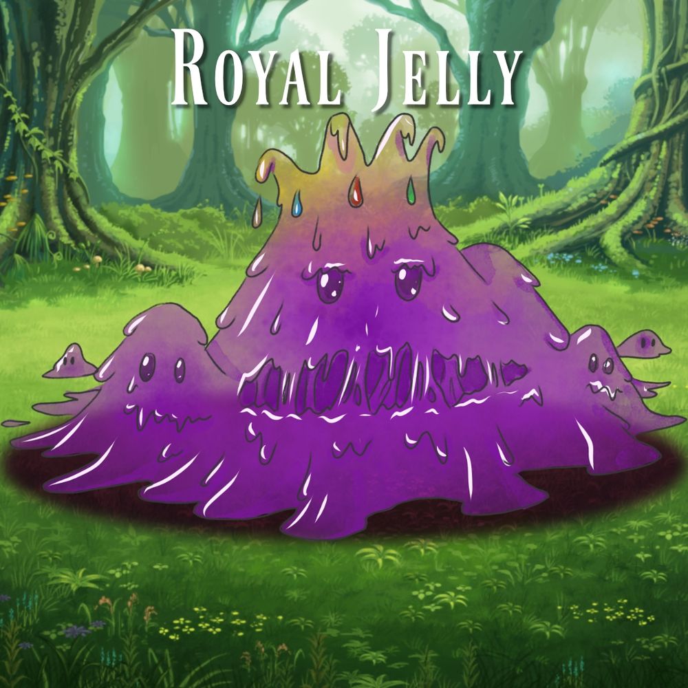 Skies Monster art for the Royal Jelly slime boss.