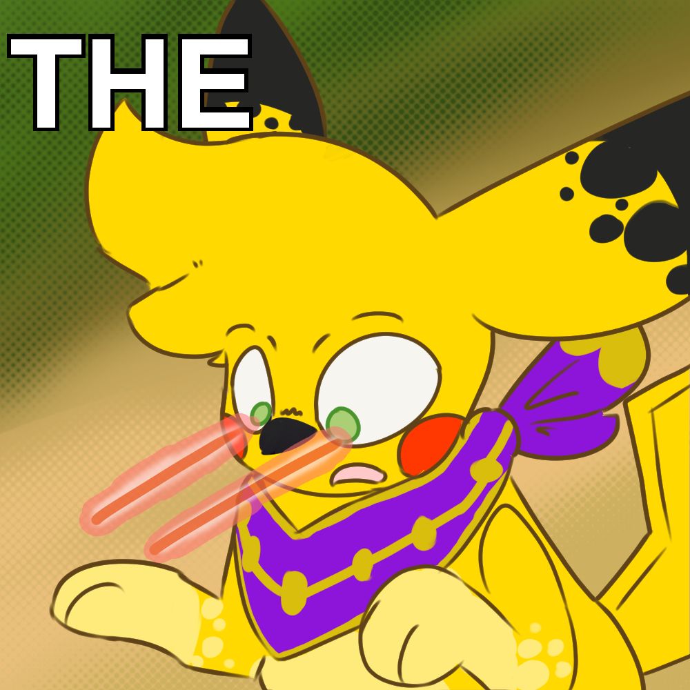 A meme template of a Pikachu staring at something with intense laser eyes. THE is embedded at the top. It's a reference to a similar picture of Barnacle Boy from Spongebob.