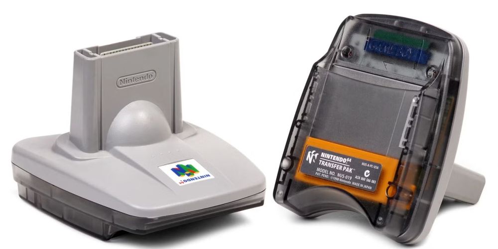 Photograph of the Nintendo 64 Transfer Pak.