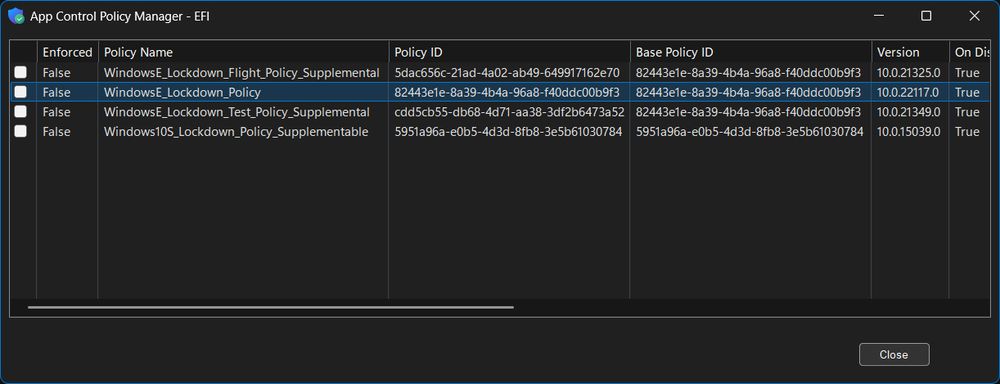 App Control Policy Manager 5 EFI