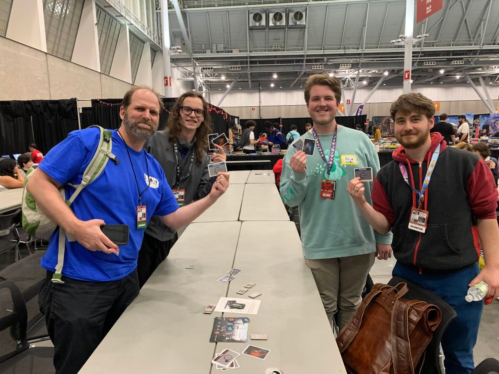 Winners of The Resistance tournament at PAX East 2025, posing with medals 