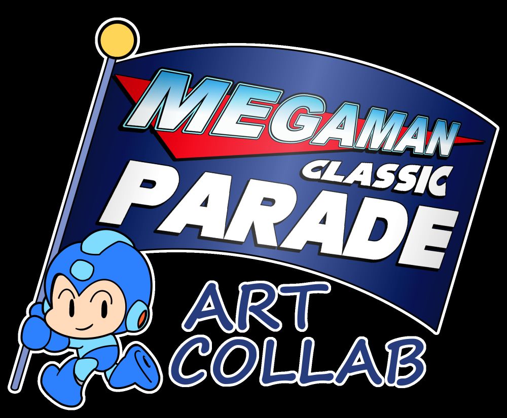 Mega Man Classic Parade Art collab! Logo by MultitapStart/PizzaStart!
