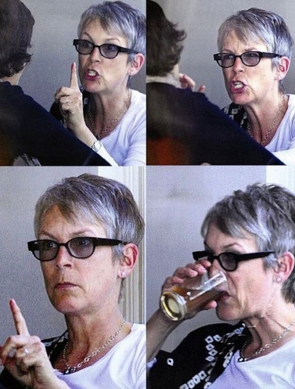 Jamie Lee shhhhhhh meme