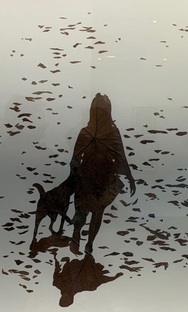 Mädchen mit Hund aus Laub
Michael Schuster 