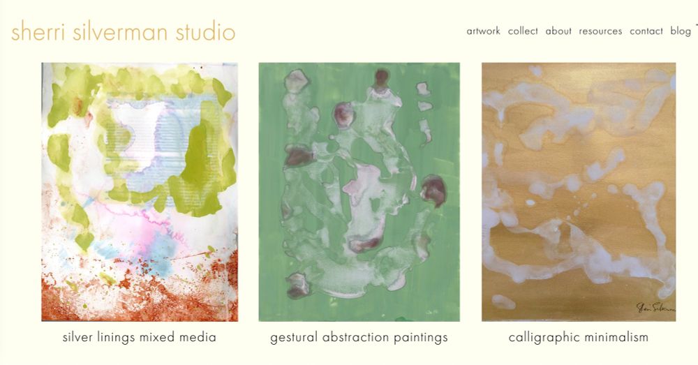 Lyrical gestural abstraction painting sherri silverman