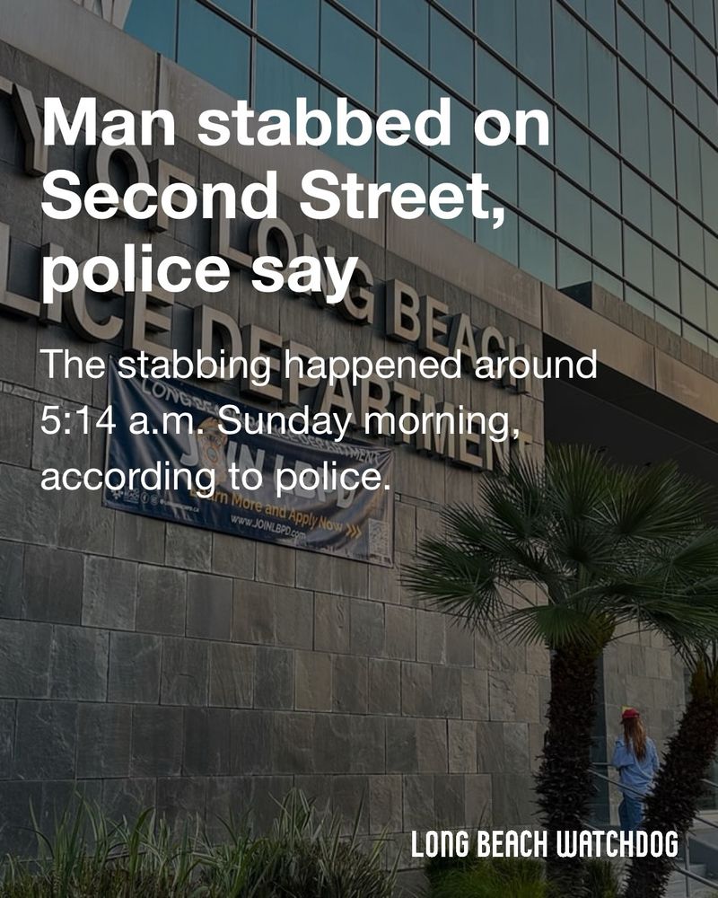 Man stabbed on Second Street, police say.
The stabbing happened around 5:14 a.m. Sunday morning, according to police.