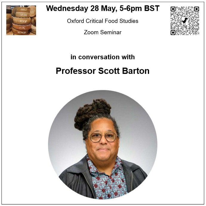 Wednesday 28 May, 5-6pm BST. In Conversation with Professor Scott Barton.