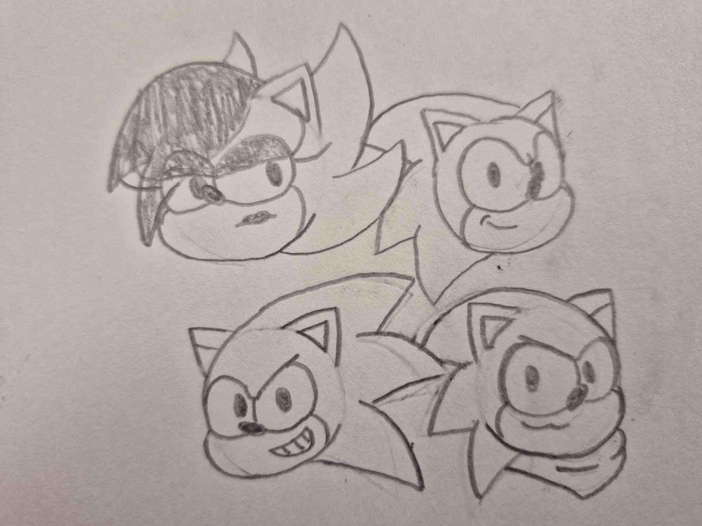 The key from the last image still applies, tho he added more Greg Martin influence to Genesis!Sonic

Art by Hyper