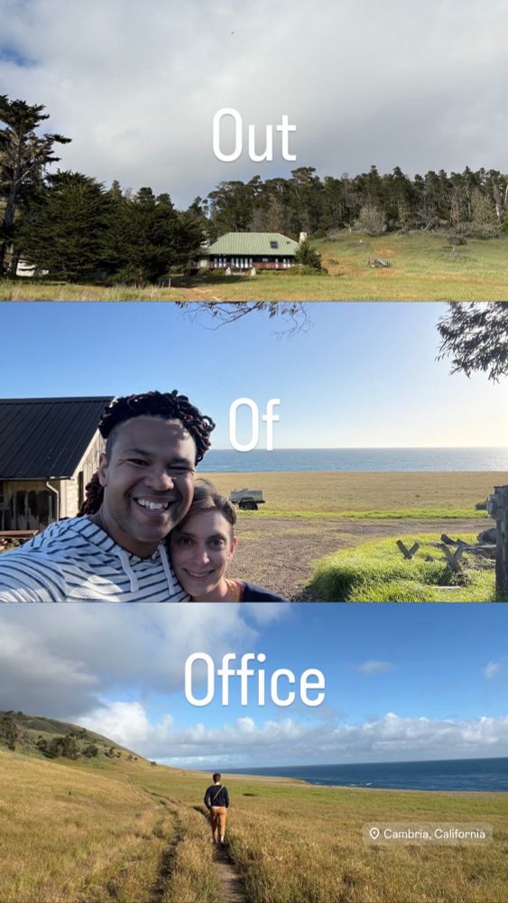 Out of office photo of California coast.