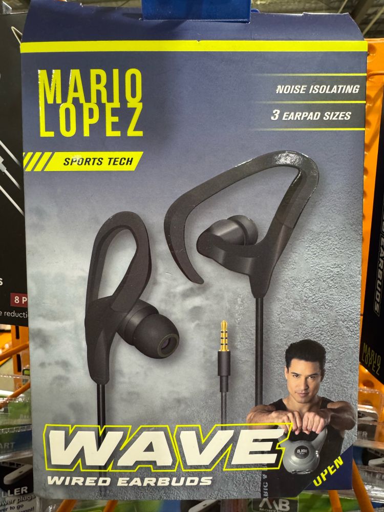 Earbuds endorsed by Mario Lopez, on sale