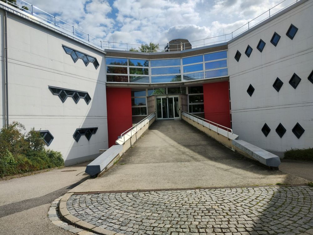 Picture shows the front of the Max Planck Institute of Astrophysics