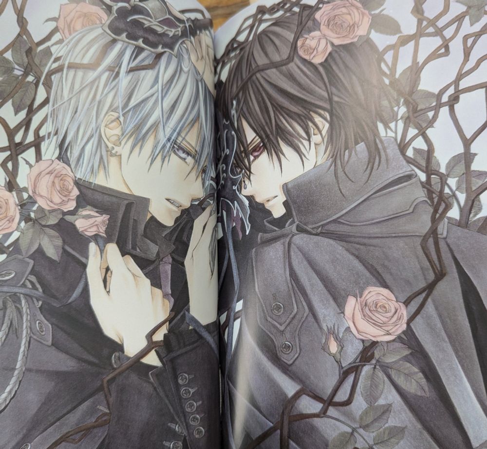 Zero on the left side and Kaname on the right side