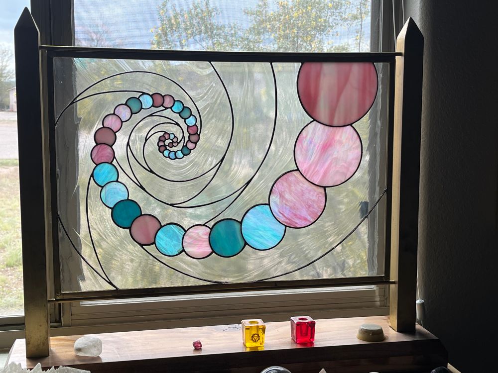 The Fibonacci, baroque with irradiance pastel discs. 