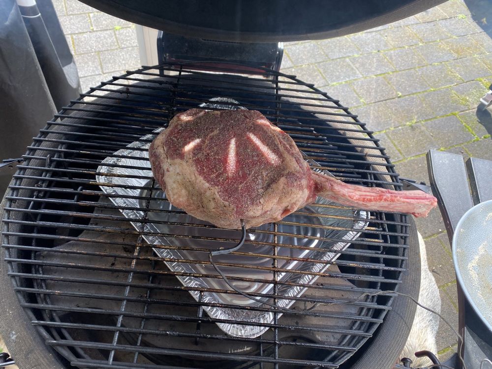 A Costco sourced tomahawk getting ready to reach its final form