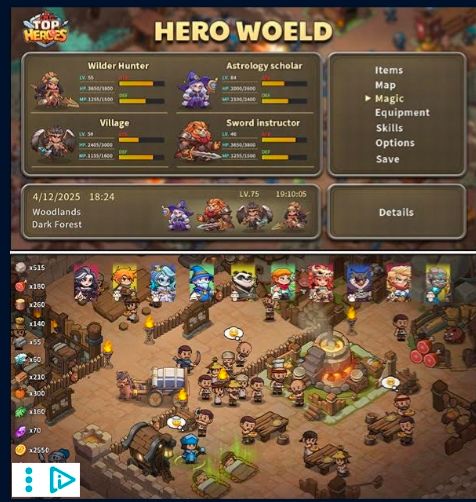 A shitty mobile game advertisement with a bunch of spelling errors