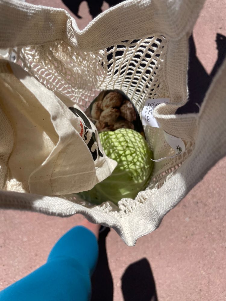 A real, actual cabbage in a mesh bag, in honor of Avatar: The Last Airbender’s 20th anniversary.