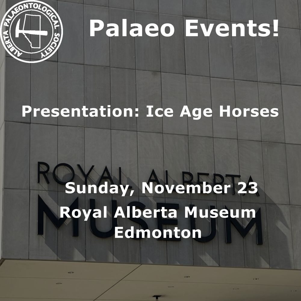 A poster for the event. The background is an image of the side of the Royal Alberta Museum, particularly the part where it actually says "Royal Alberta Museum".