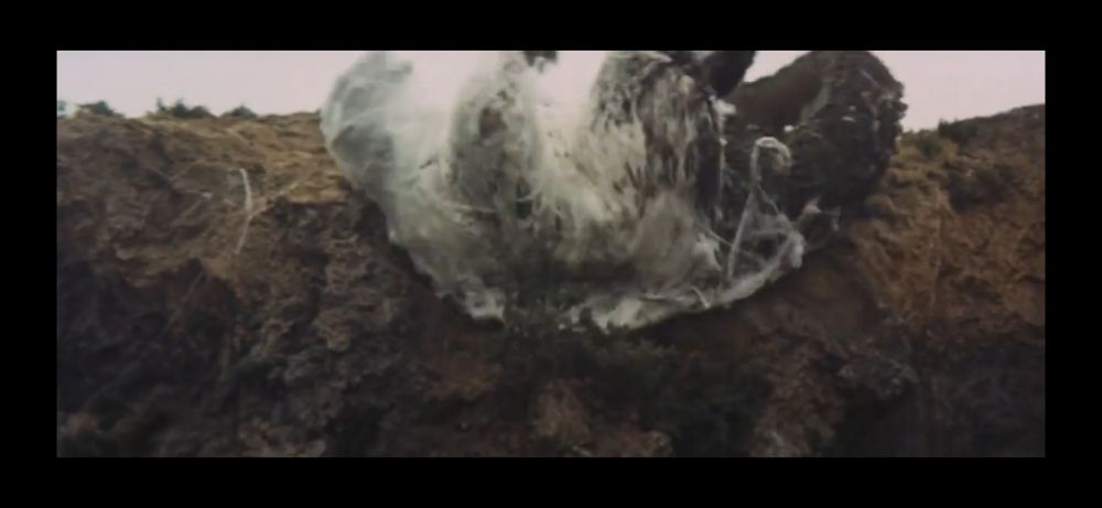 Tripping over a cliff into the ocean