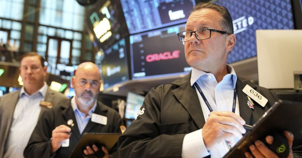 Stocks slumped in morning trading on Wall Street and U.S. Treasury yields fell sharply after the government reported a sharp slowdown in hiring.