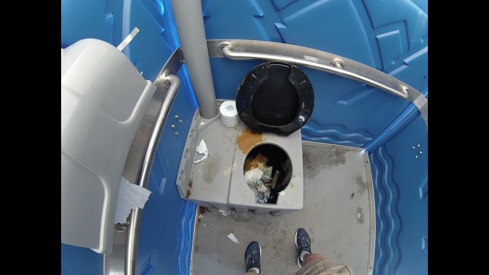 Just a gross porta potty pulled from google