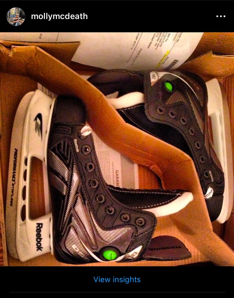 My Reebok Pumps hockey skates.