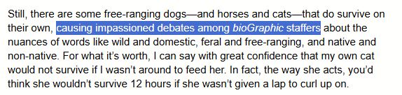 We've been discussing the definition of "biodiversity" for eight months. 