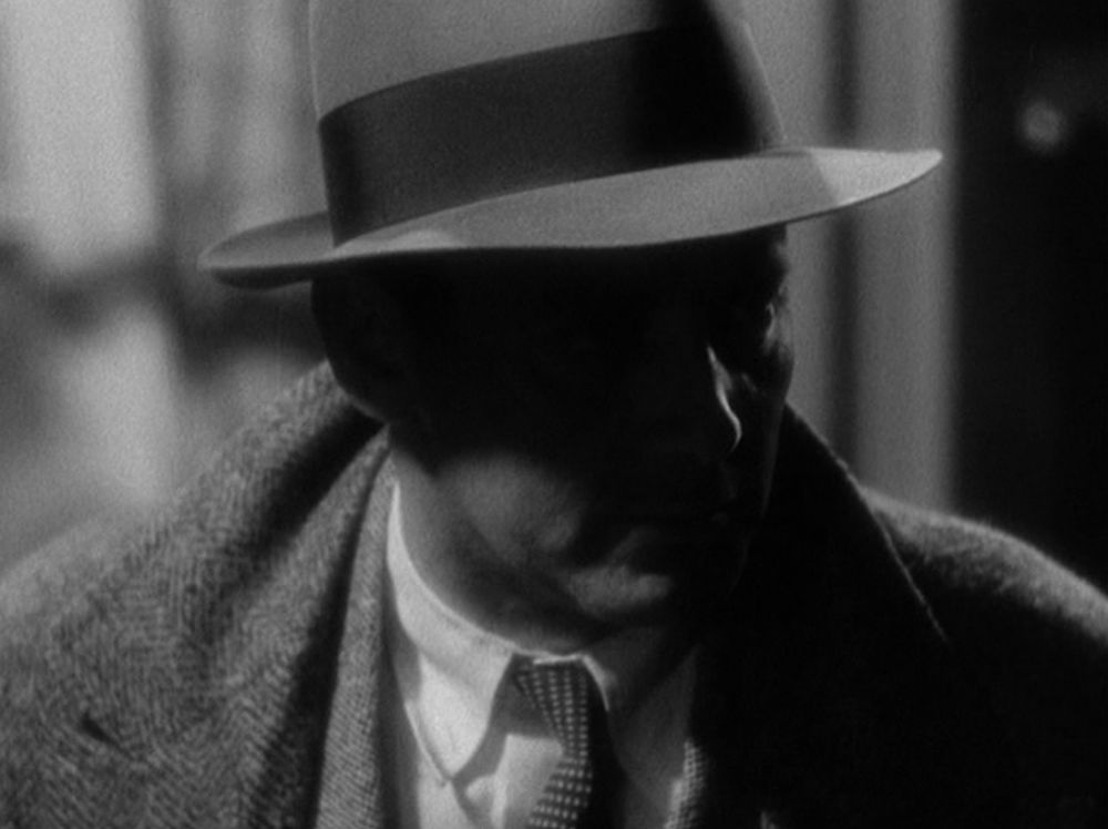 Herbert Marshall's face is in complete shadow in the 1932 movie Blonde Venus.