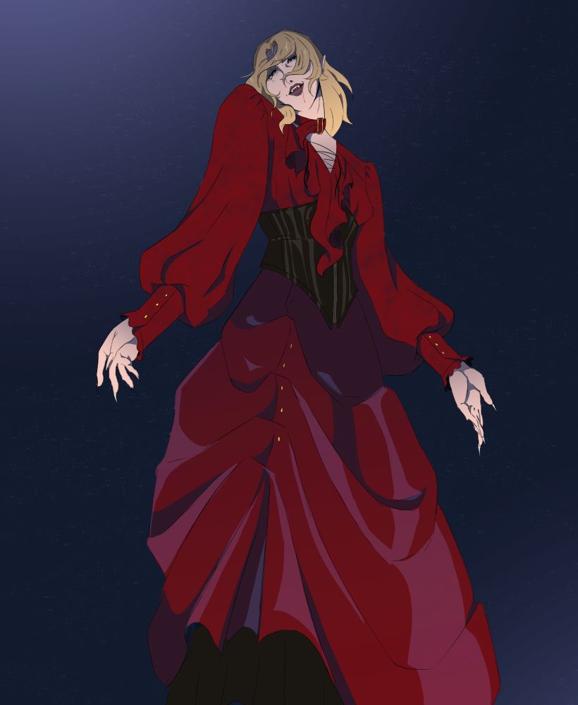 Red dress Vampire Tera
