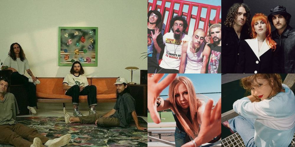 Turnover System of a Down Avril Lavigne Paramore Taylor Swift