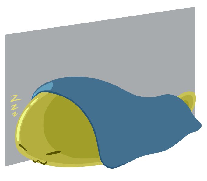 A honey-like slime character.