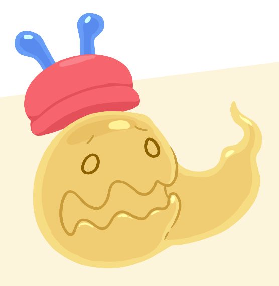 A honey-like slime character.