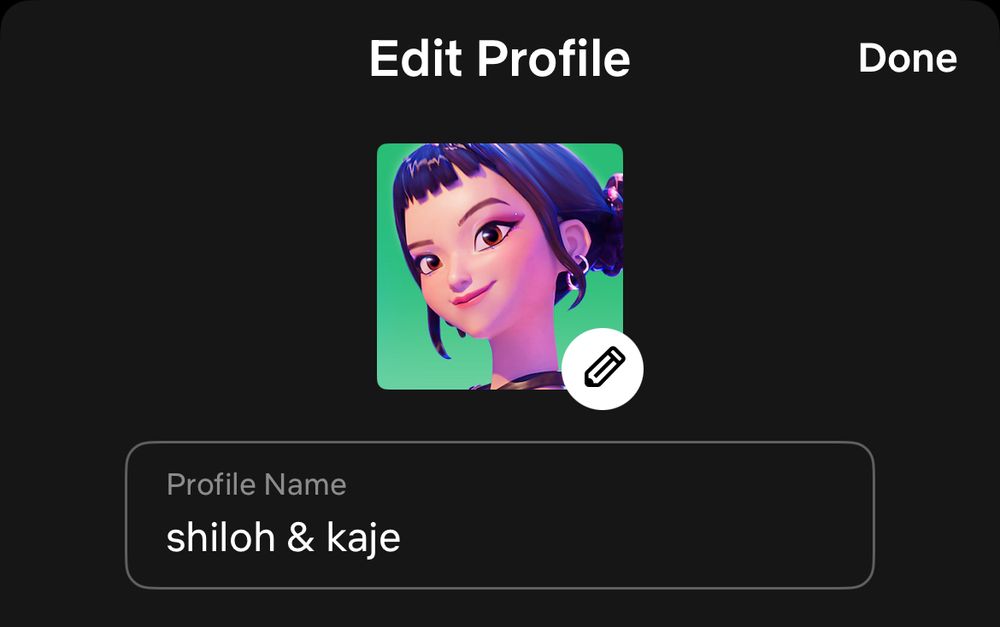 lohla and their partners netflix profile with q zoey profile picture 