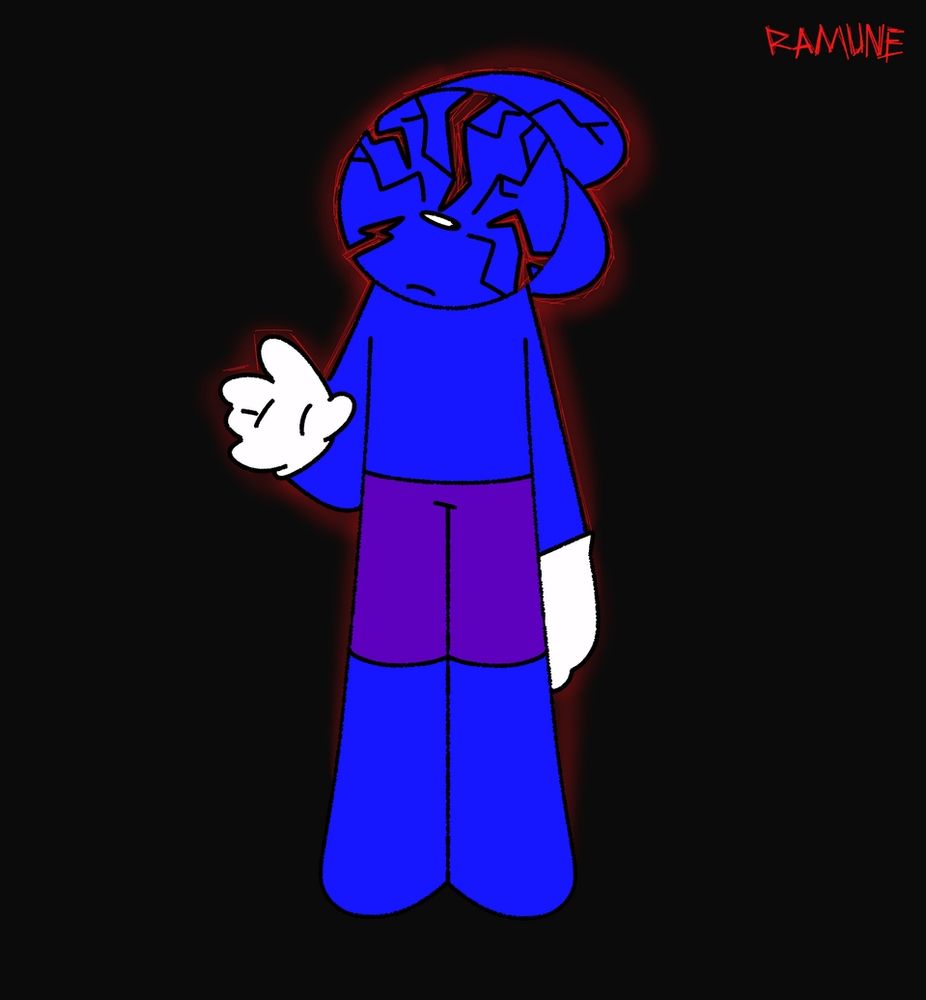 a drawing of preston based on his appearance in hell part 1