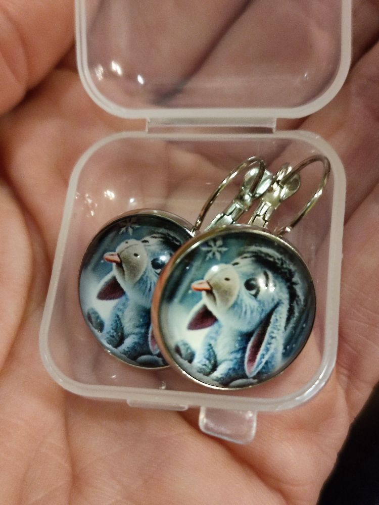 Ohrringe mit Eselchen.